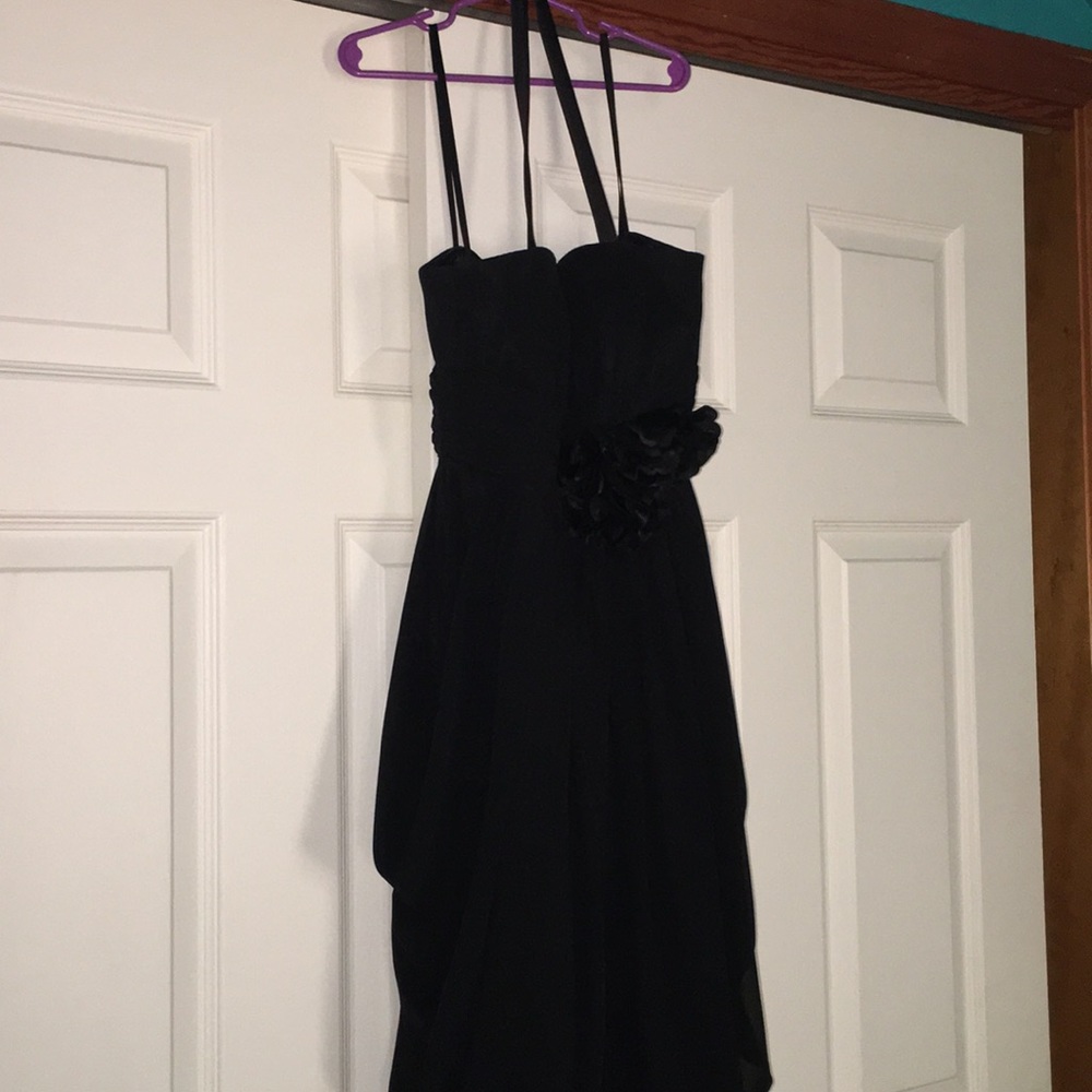 Josh and Jazz formal black dress w flower